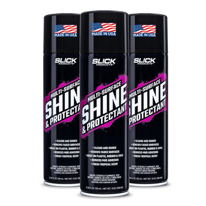 High-Gloss Shine & Protectant Spray for Vinyl, Plastic & Trim (3-Pack)