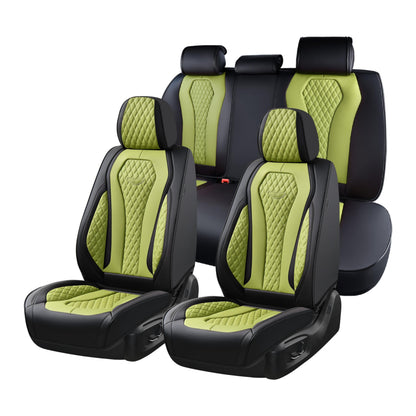 Full Set Waterproof Nappa Leather Car Seat Covers (Front & Rear)
