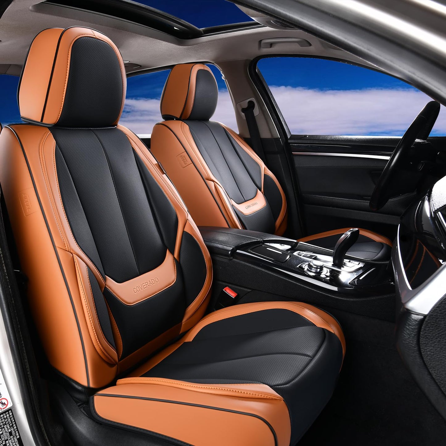 Full Set Waterproof Nappa Leather Car Seat Covers (Front & Rear)