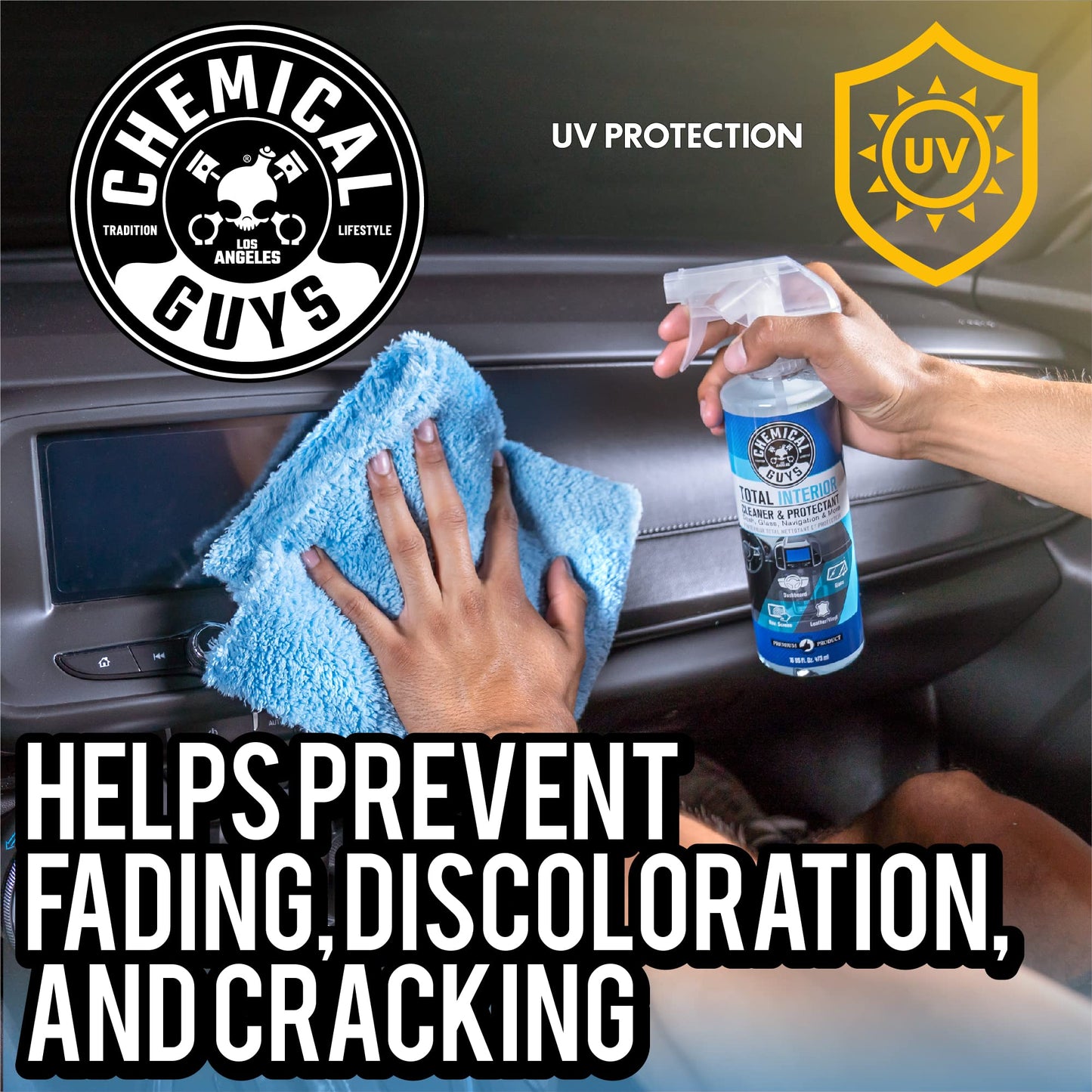 Interior Cleaner & Protectant for Leather, Vinyl, Plastic & Glass (Streak-Free)