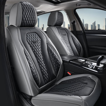 Full Set Waterproof Nappa Leather Car Seat Covers (Front & Rear)