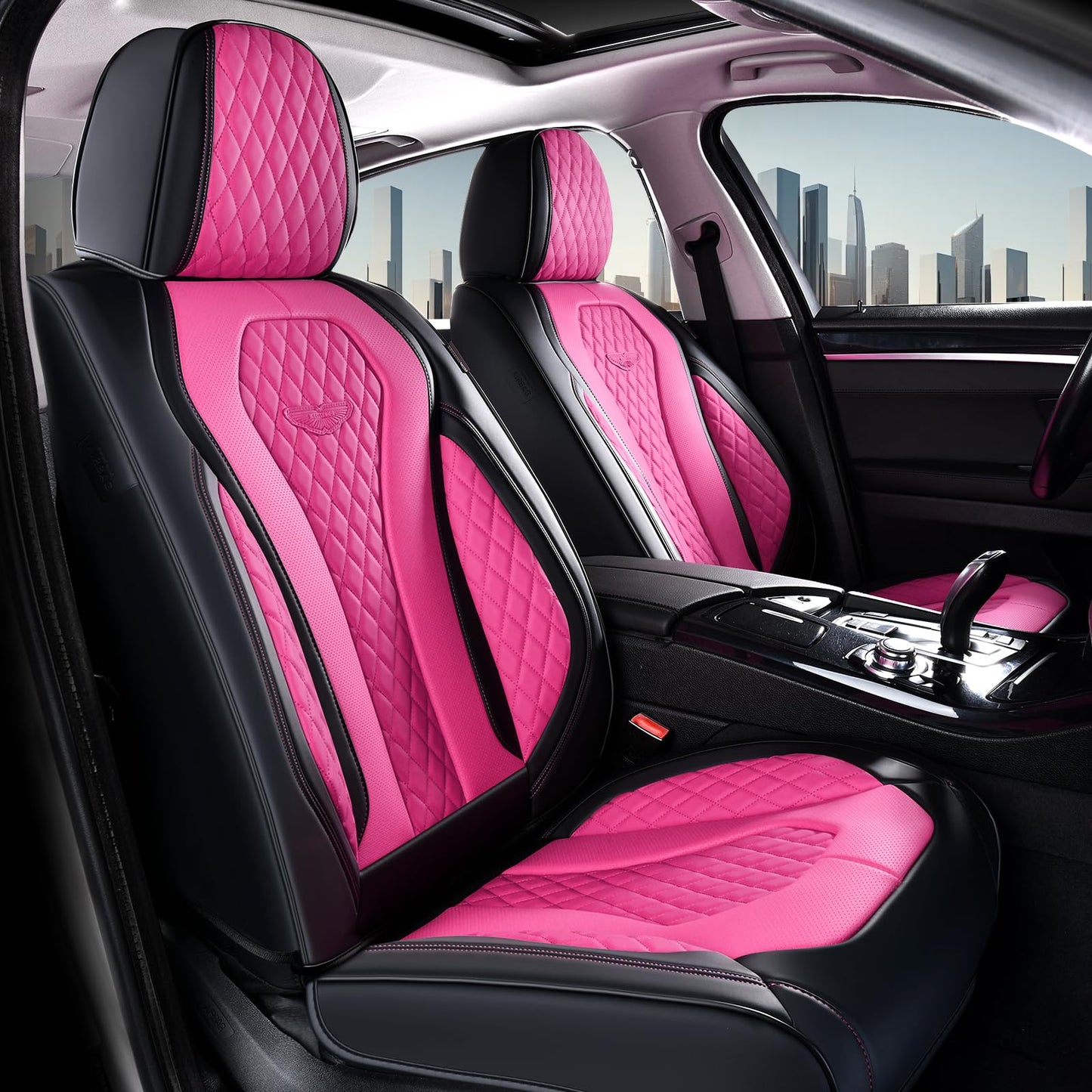 Full Set Waterproof Nappa Leather Car Seat Covers (Front & Rear)