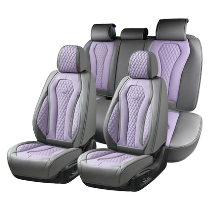 Full Set Waterproof Nappa Leather Car Seat Covers (Front & Rear)