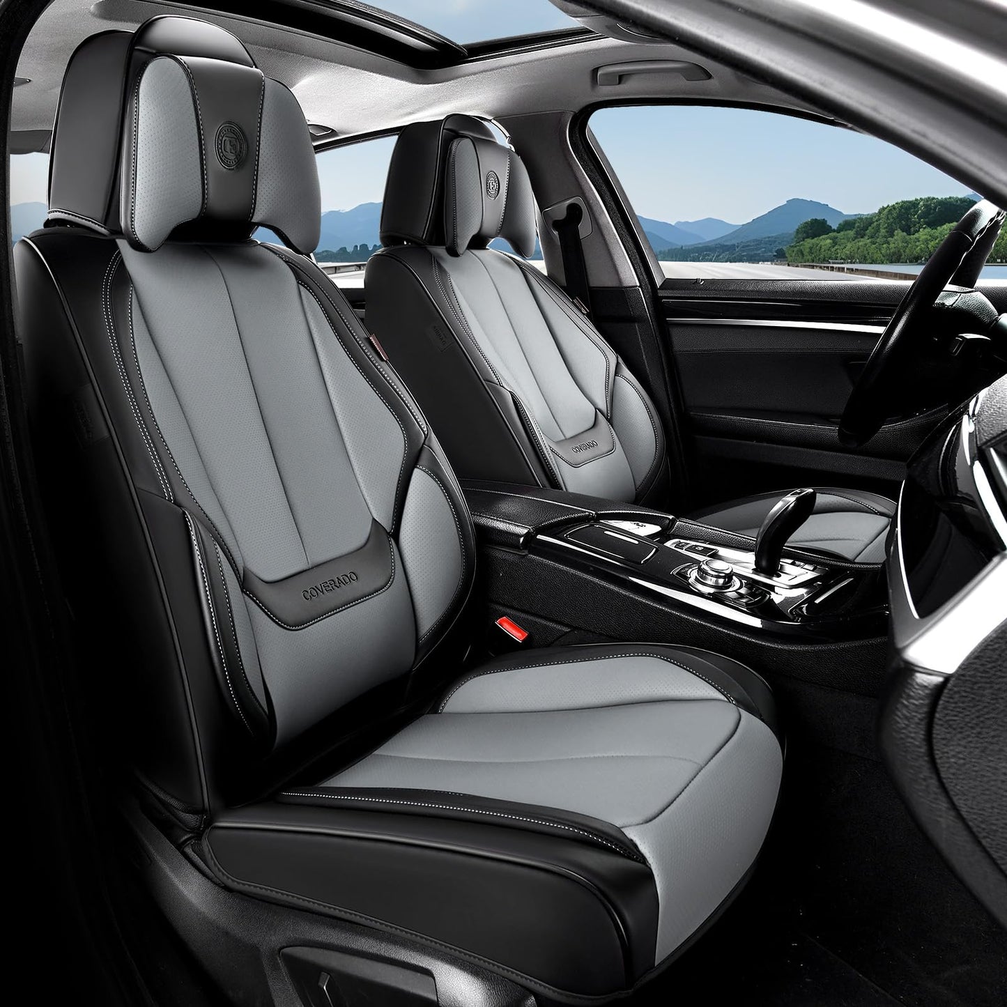Full Set Waterproof Nappa Leather Car Seat Covers (Front & Rear)