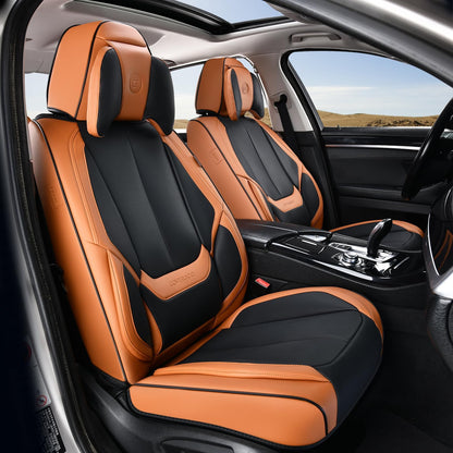 Full Set Waterproof Nappa Leather Car Seat Covers (Front & Rear)