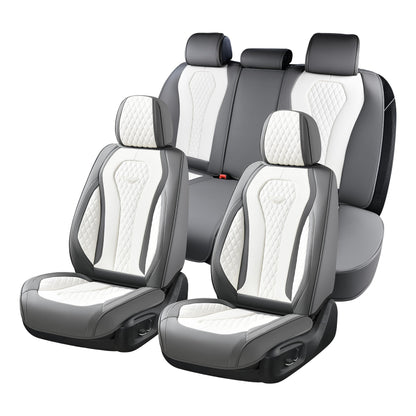 Full Set Waterproof Nappa Leather Car Seat Covers (Front & Rear)