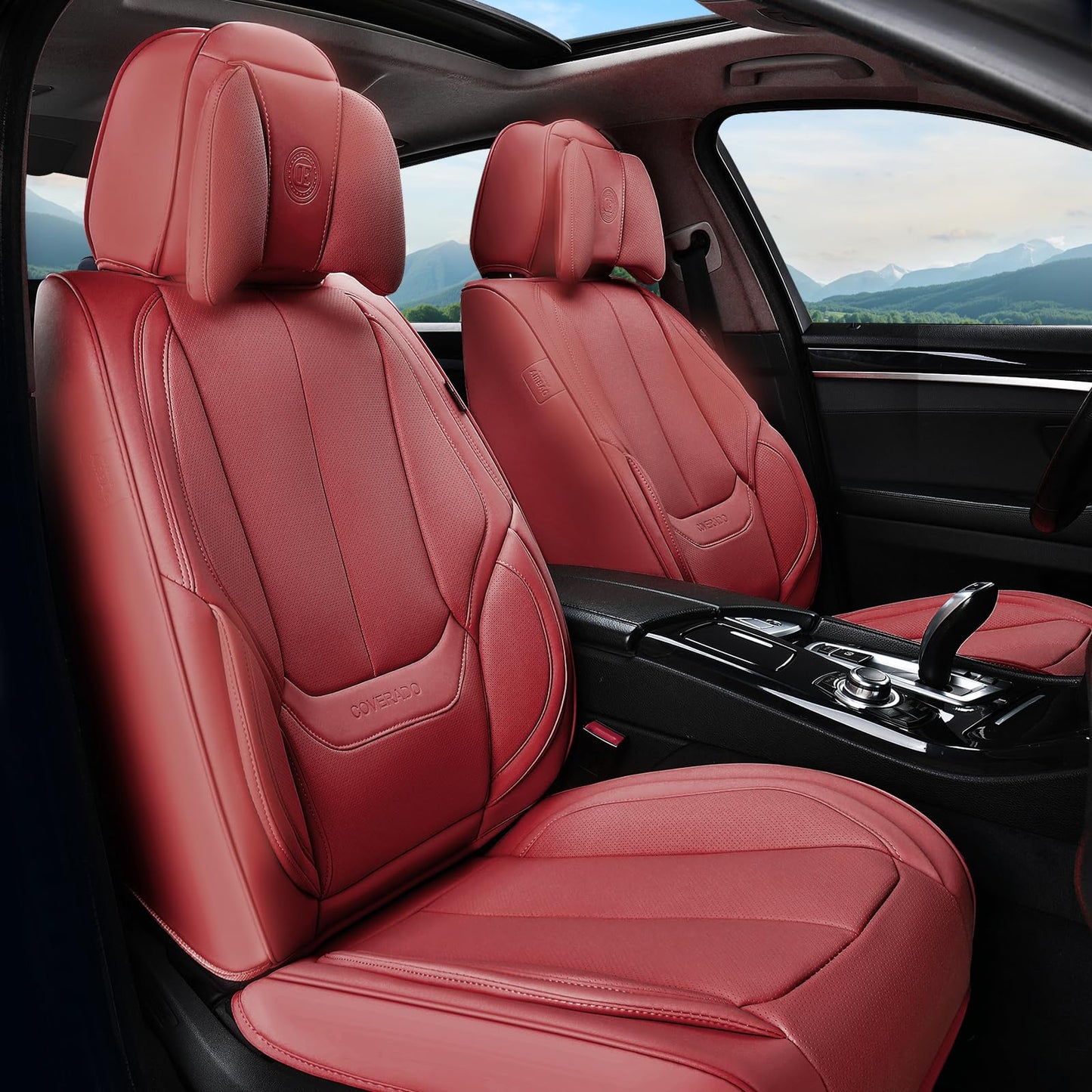 Full Set Waterproof Nappa Leather Car Seat Covers (Front & Rear)
