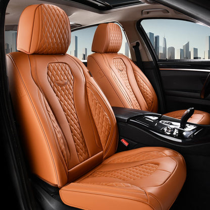Full Set Waterproof Nappa Leather Car Seat Covers (Front & Rear)