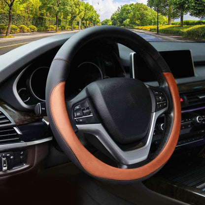 Valleycomfy Microfiber Leather Steering Wheel Covers