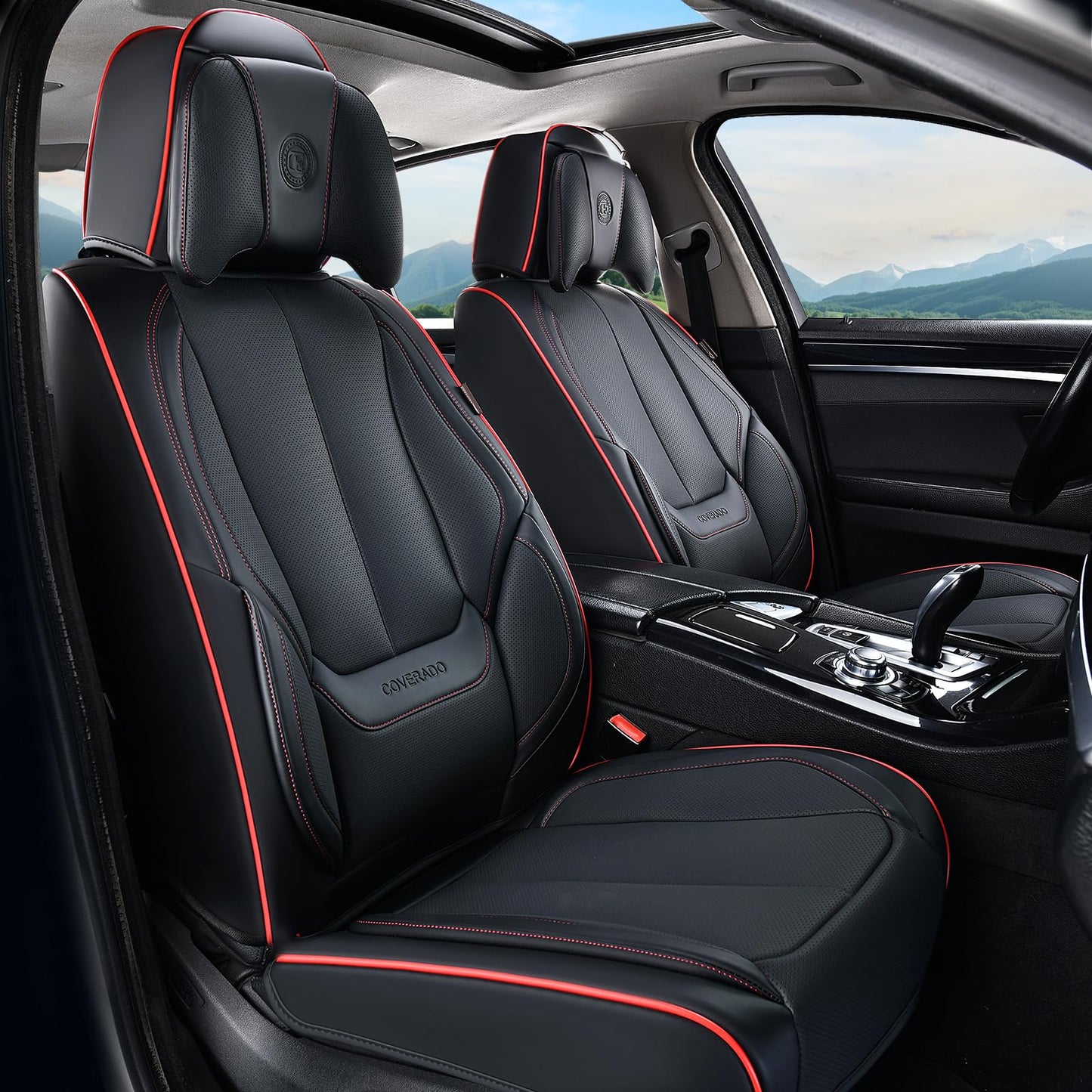 Full Set Waterproof Nappa Leather Car Seat Covers (Front & Rear)