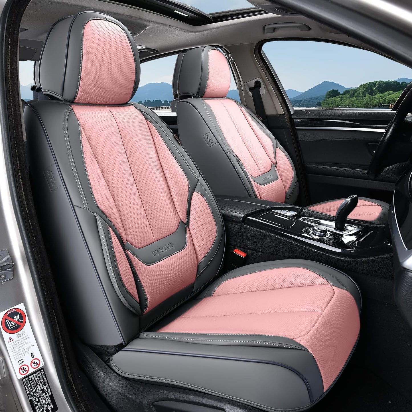 Full Set Waterproof Nappa Leather Car Seat Covers (Front & Rear)