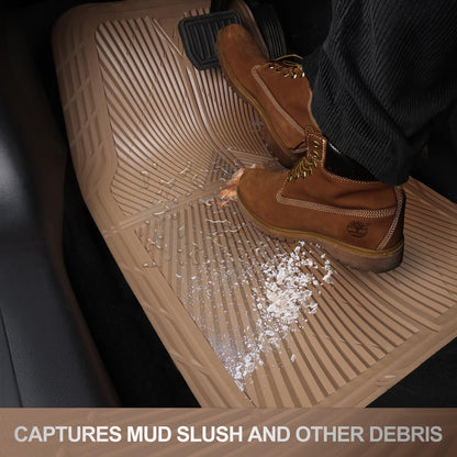All-Weather Rubber Car Floor Mats (Waterproof, Trim-to-Fit, Anti-Slip)
