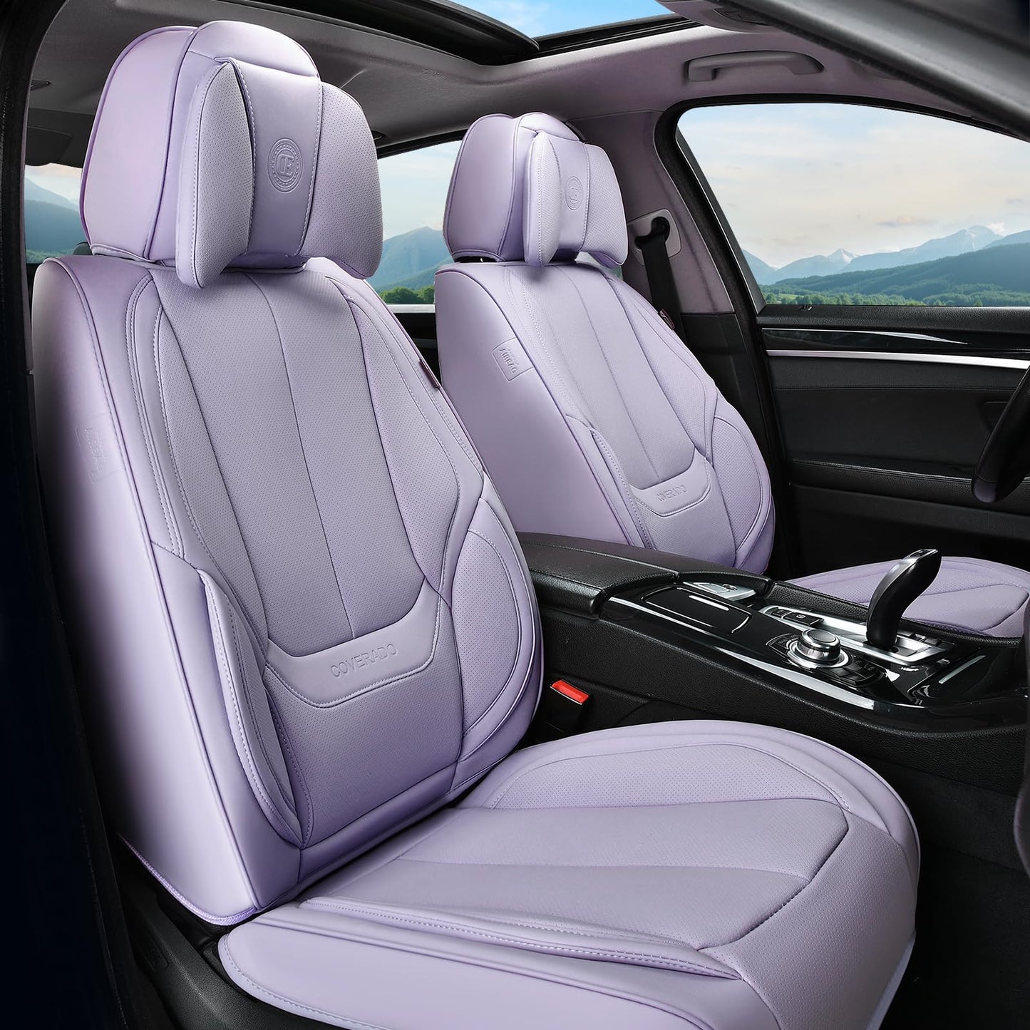Full Set Waterproof Nappa Leather Car Seat Covers (Front & Rear)