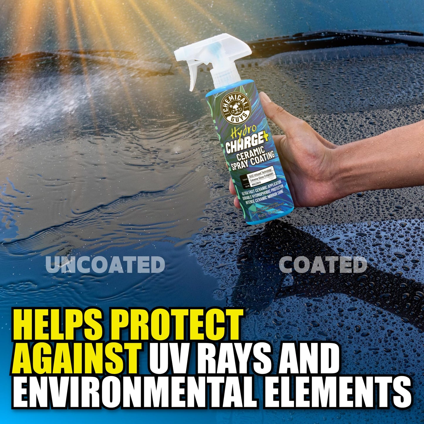Hydrophobic Ceramic Spray Coating with High-Gloss Finish