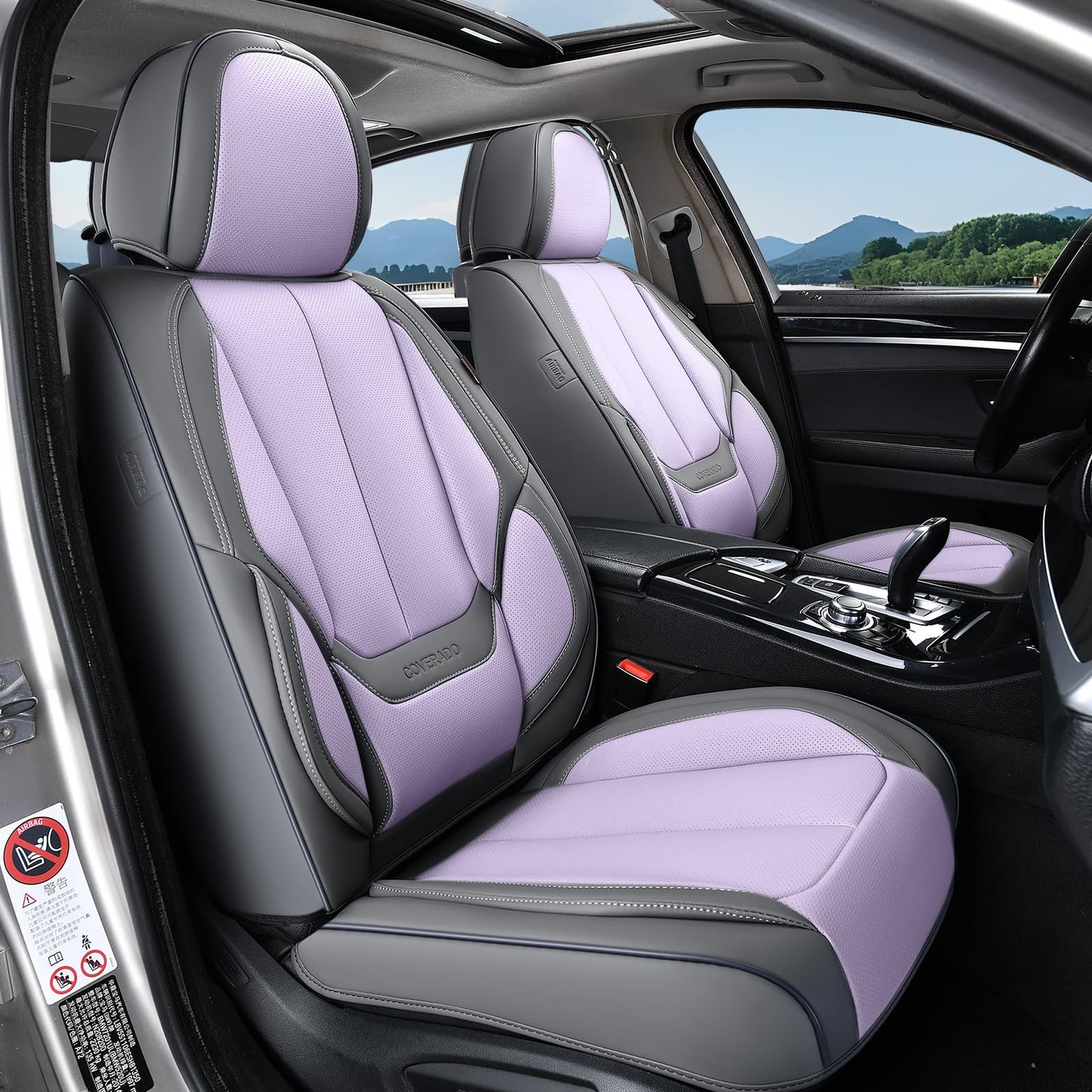 Full Set Waterproof Nappa Leather Car Seat Covers (Front & Rear)
