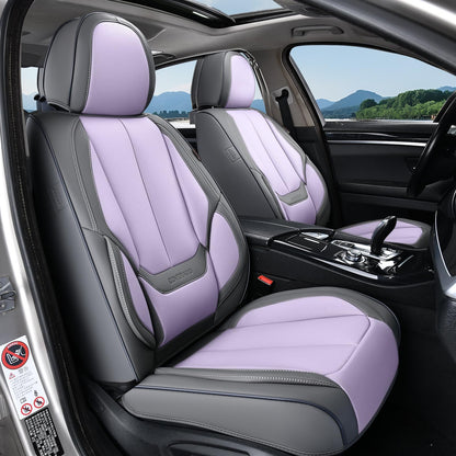 Full Set Waterproof Nappa Leather Car Seat Covers (Front & Rear)