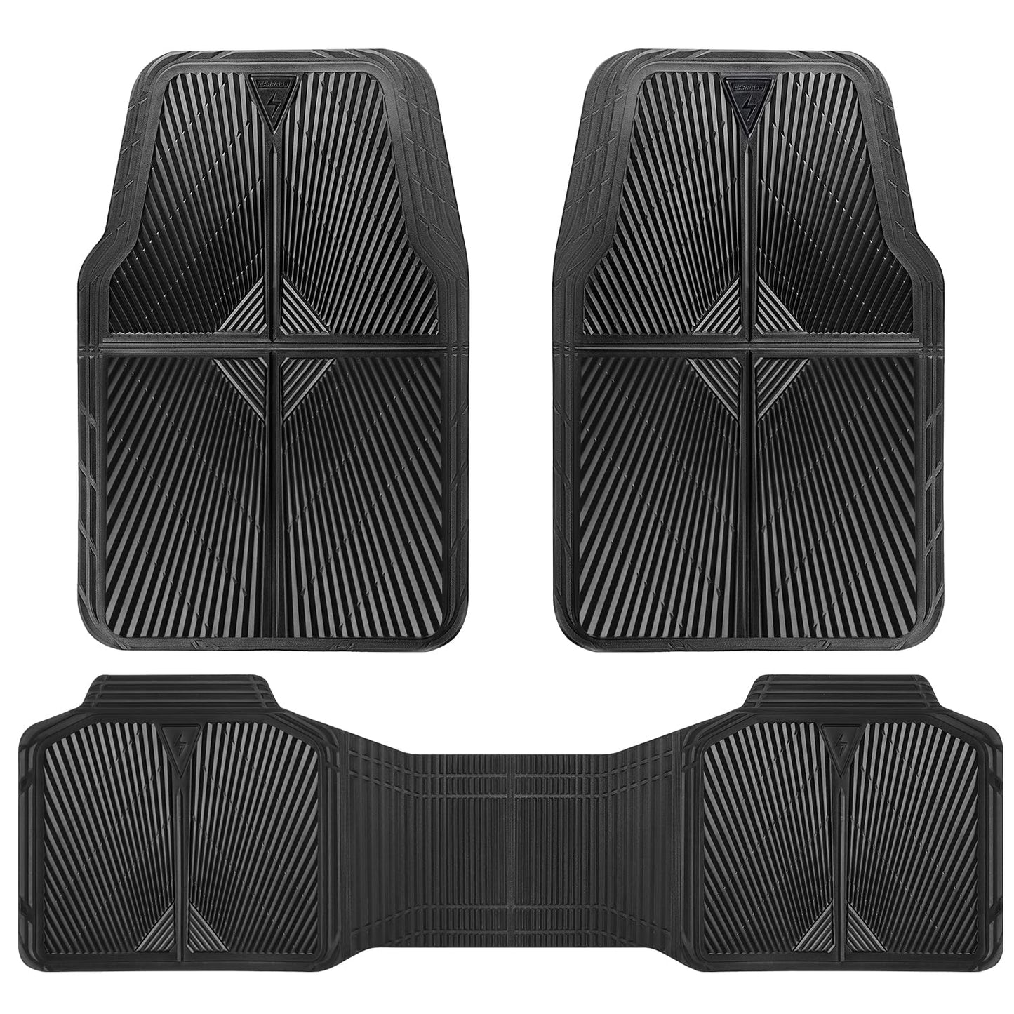 All-Weather Rubber Car Floor Mats (Waterproof, Trim-to-Fit, Anti-Slip)