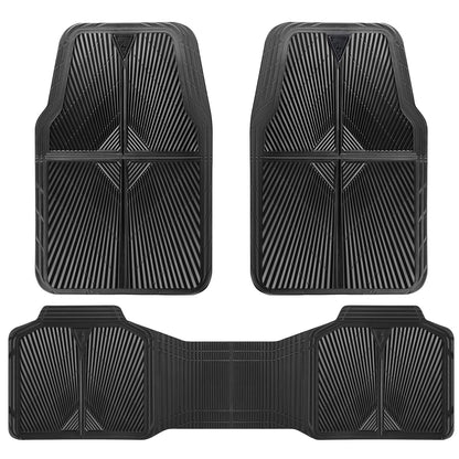 All-Weather Rubber Car Floor Mats (Waterproof, Trim-to-Fit, Anti-Slip)
