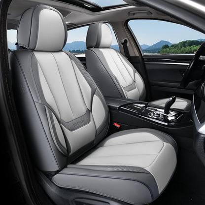 Full Set Waterproof Nappa Leather Car Seat Covers (Front & Rear)