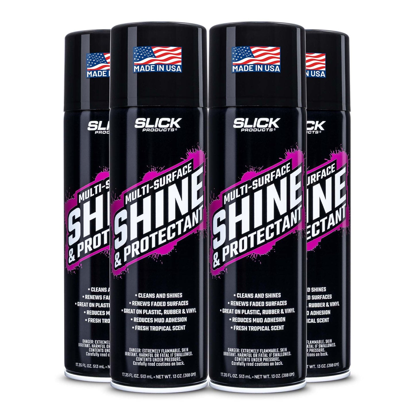 High-Gloss Shine & Protectant Spray for Vinyl, Plastic & Trim (3-Pack)
