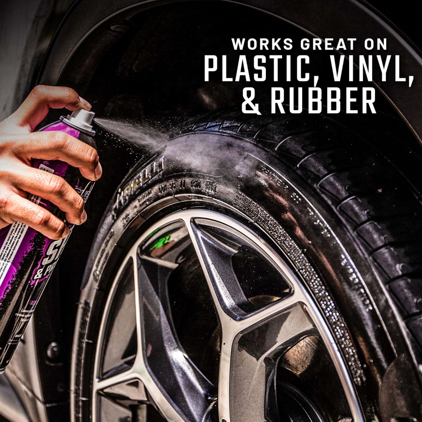 High-Gloss Shine & Protectant Spray for Vinyl, Plastic & Trim (3-Pack)